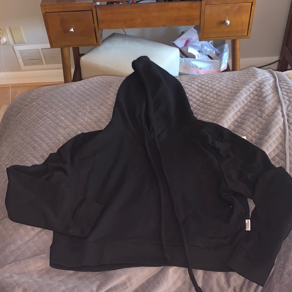 Good American Cropped Hoodie